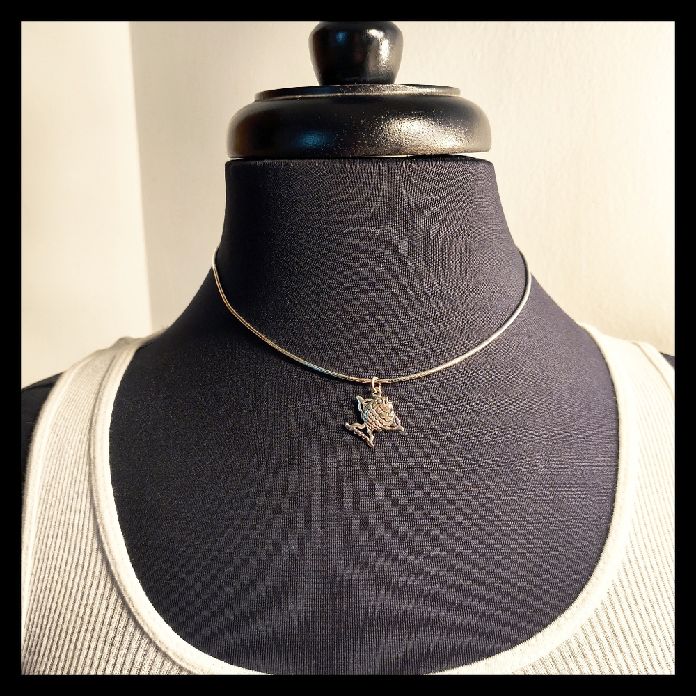 🐟 Vtg. Sterling Silver Fish Pendant